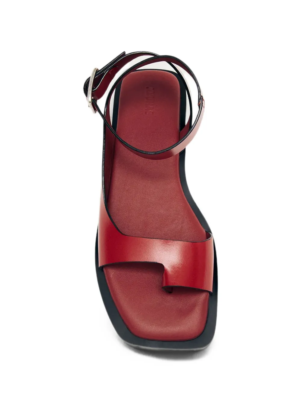 ALOHAS Tebas buckle-fastening toe-strap flat sandals Rood