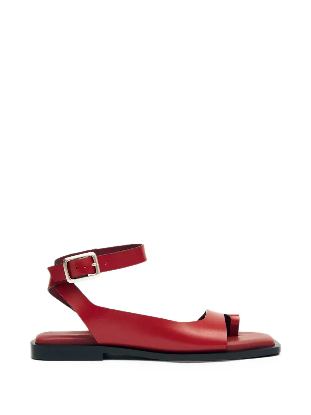 ALOHAS Tebas buckle-fastening toe-strap flat sandals Rood