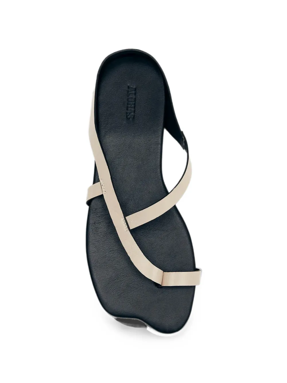 ALOHAS Dawn asymmetric-sole leather sandals Beige