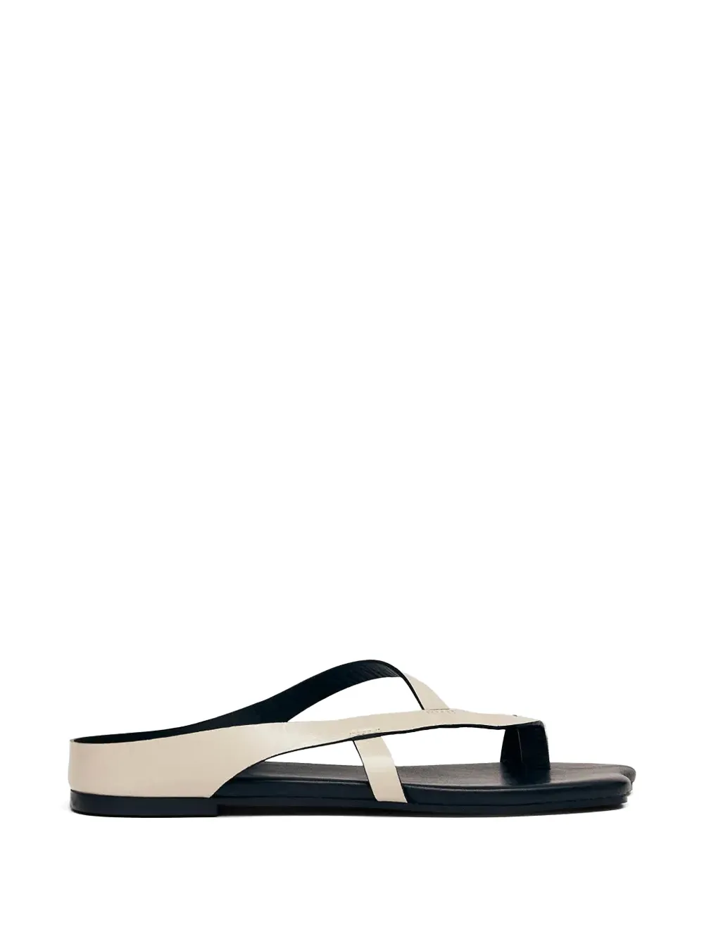 ALOHAS Dawn asymmetric-sole leather sandals Beige