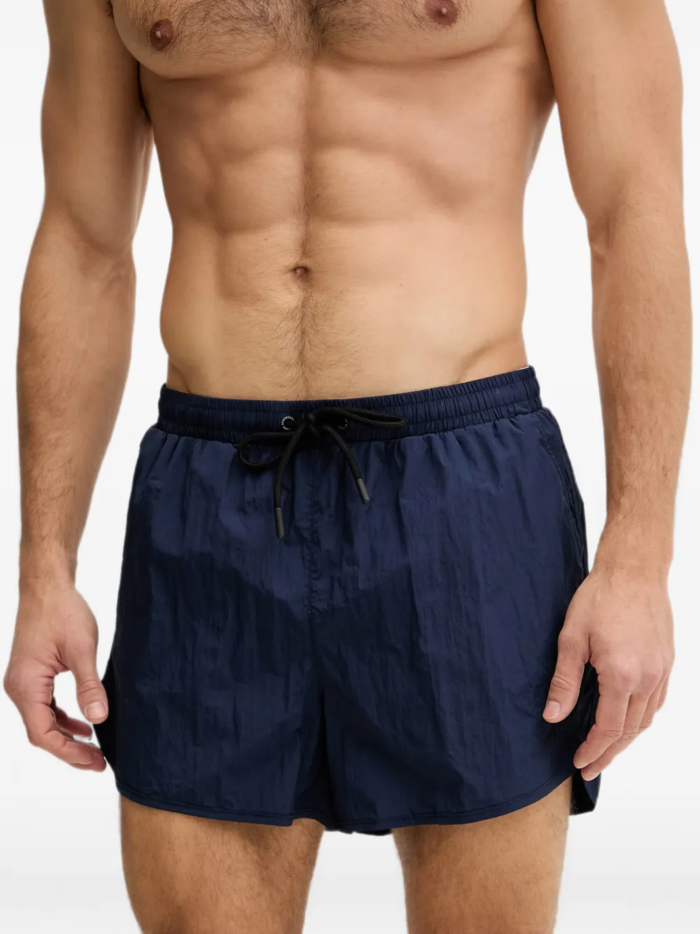 Aeronautica Militare logo-patch drawstring swim shorts - Blau