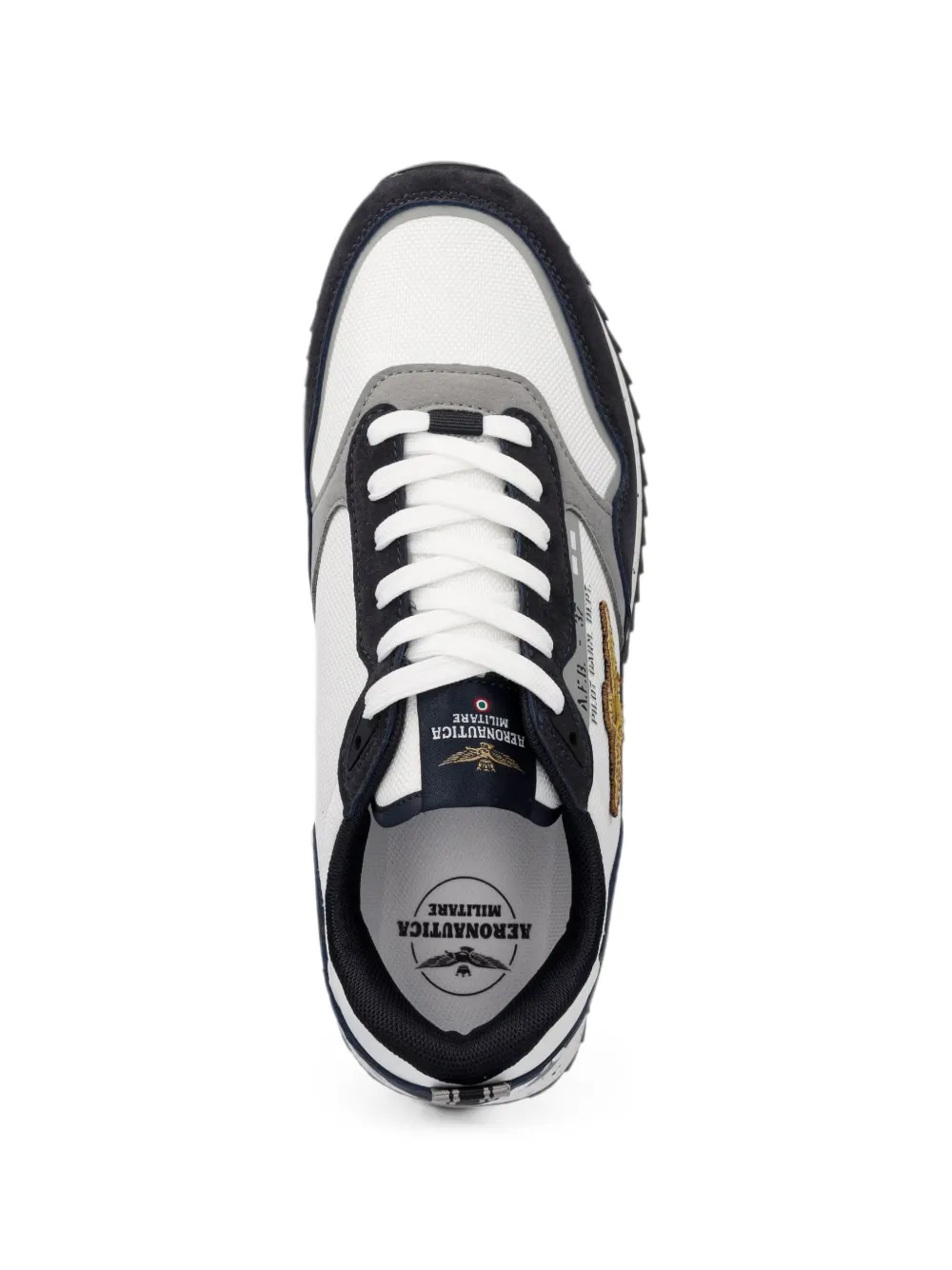 Aeronautica Militare Sneakers met borduurwerk Wit