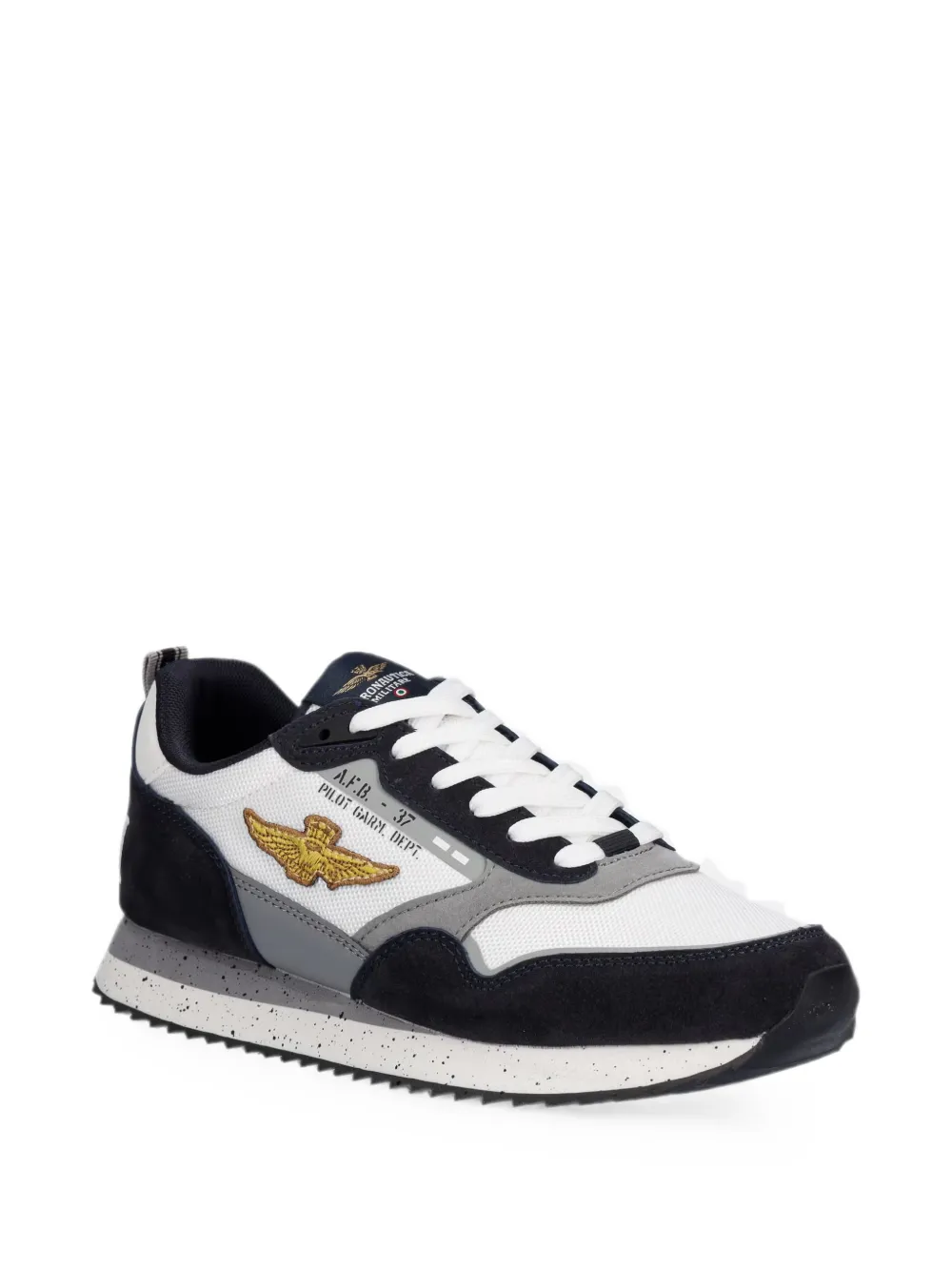 Aeronautica Militare Sneakers met borduurwerk Wit