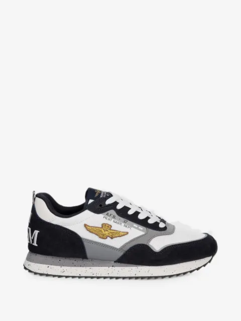 Aeronautica Militare logo-embroidered sneakers
