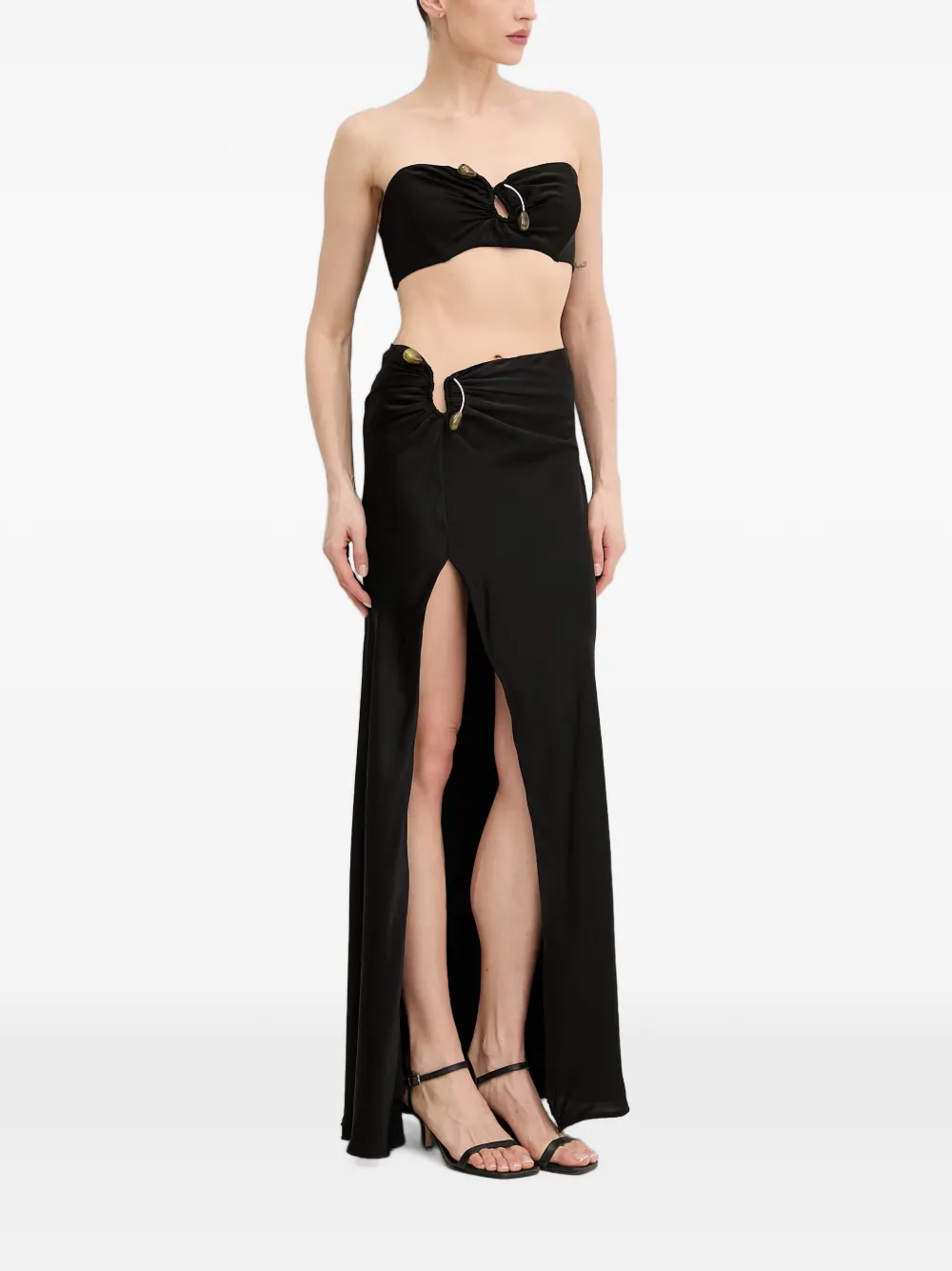 Bardot Dylan verfraaide bandeau top Zwart
