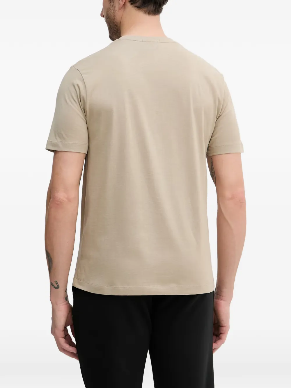 Aeronautica Militare T-shirt met logoprint Beige