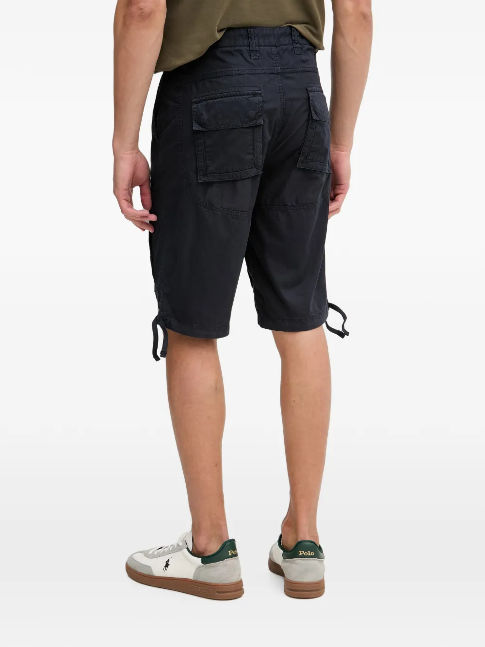 Aeronautica Militare Shorts met patchdetail Blauw
