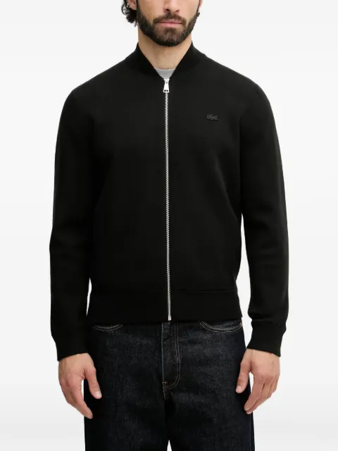 Lacoste logo-patch cardigan
