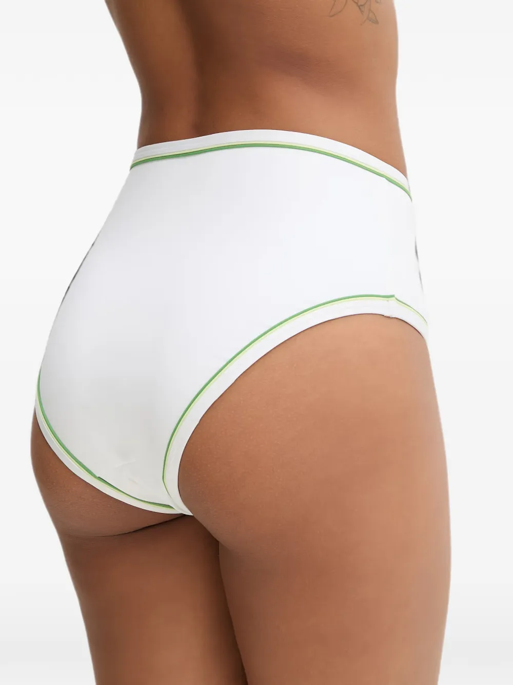 Lacoste Bikinislip met logopatch en afwerking Wit