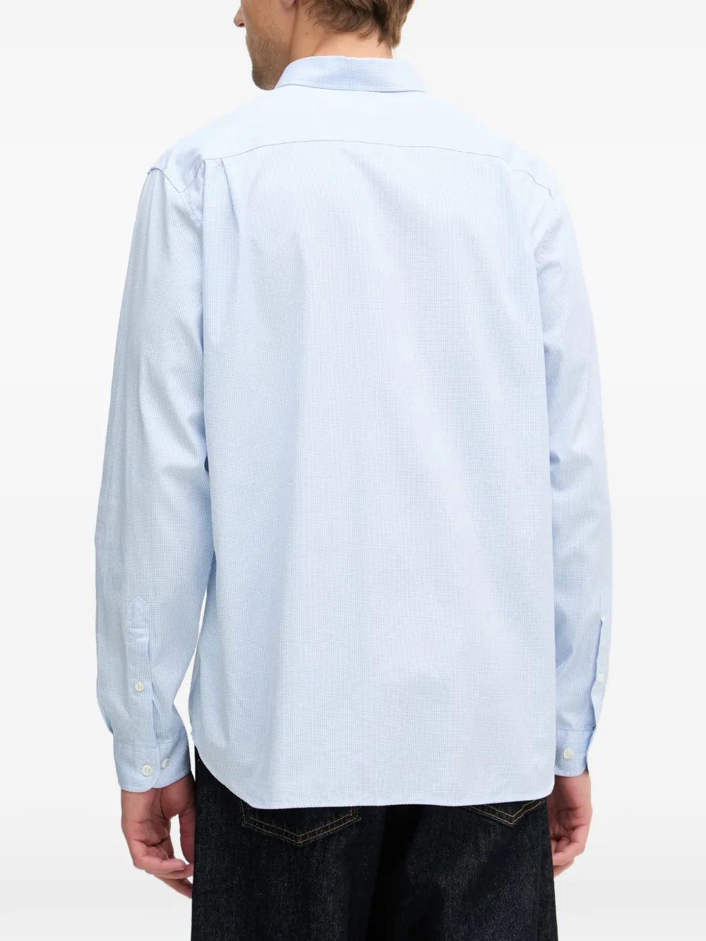 Lacoste Overhemd met gingham ruit Blauw