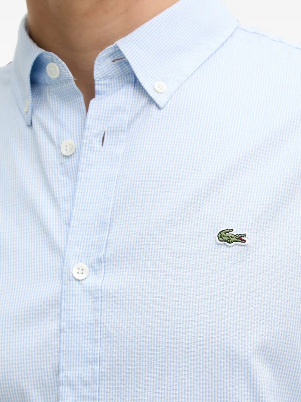 Lacoste Overhemd met gingham ruit Blauw