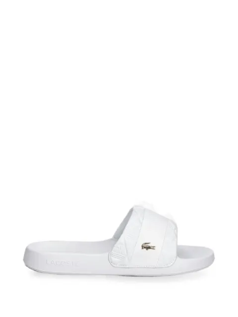 Lacoste sandalias con placa del logo