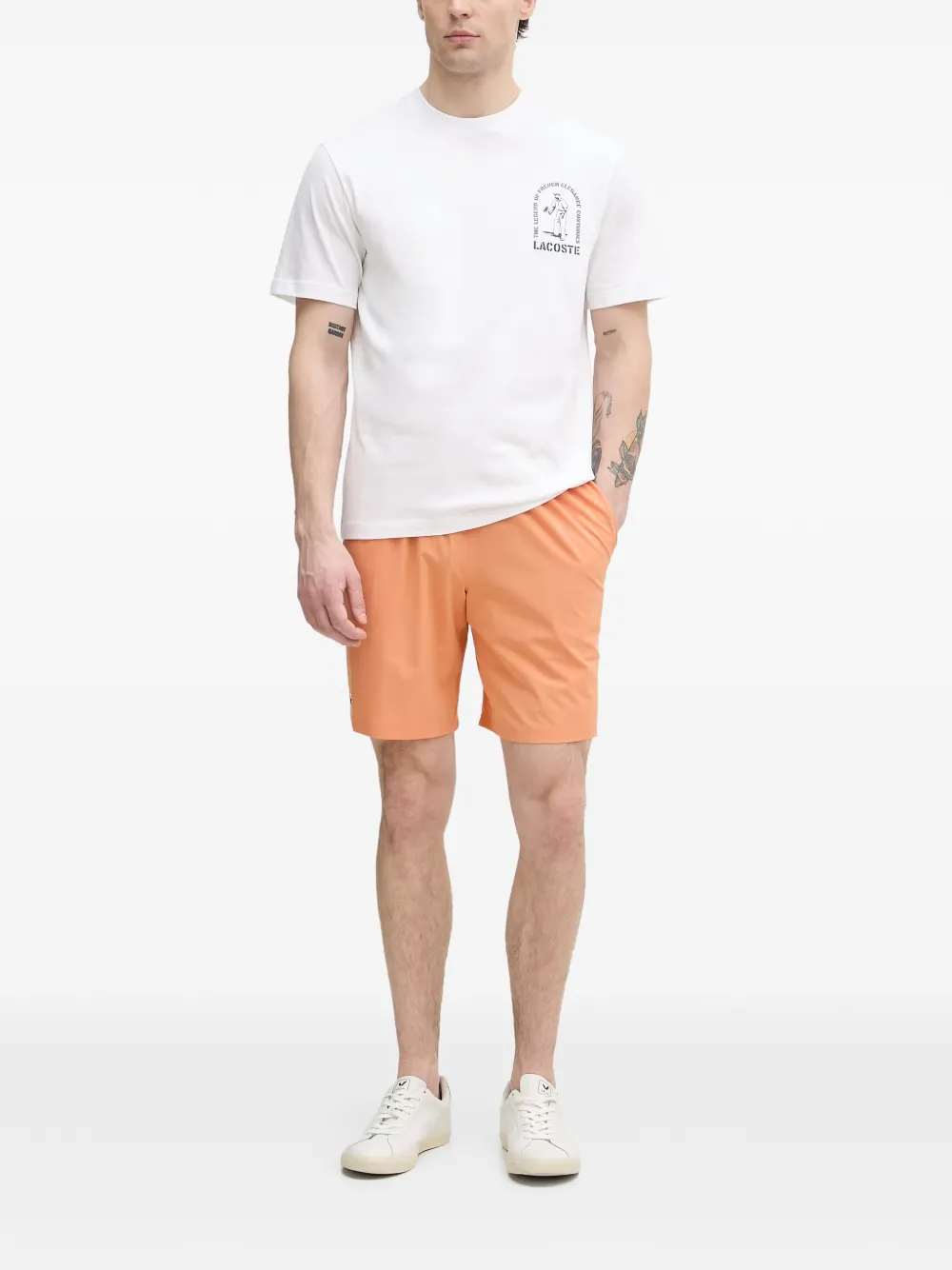 Lacoste x Novak Djokovic shorts Oranje