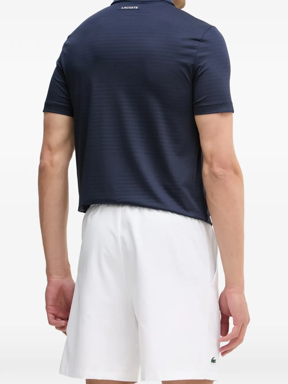 Lacoste Shorts met logopatch Wit