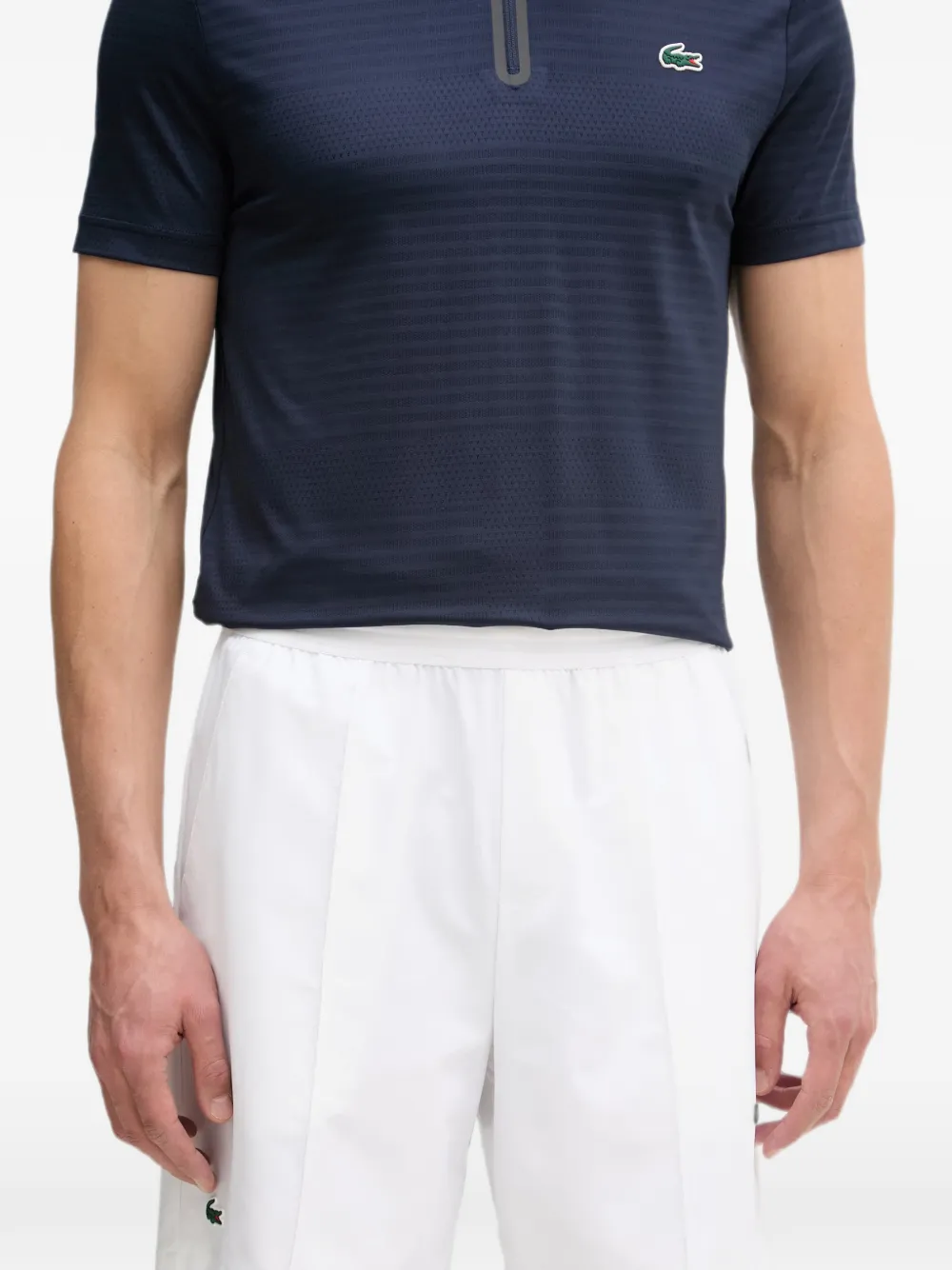 Lacoste Shorts met logopatch Wit