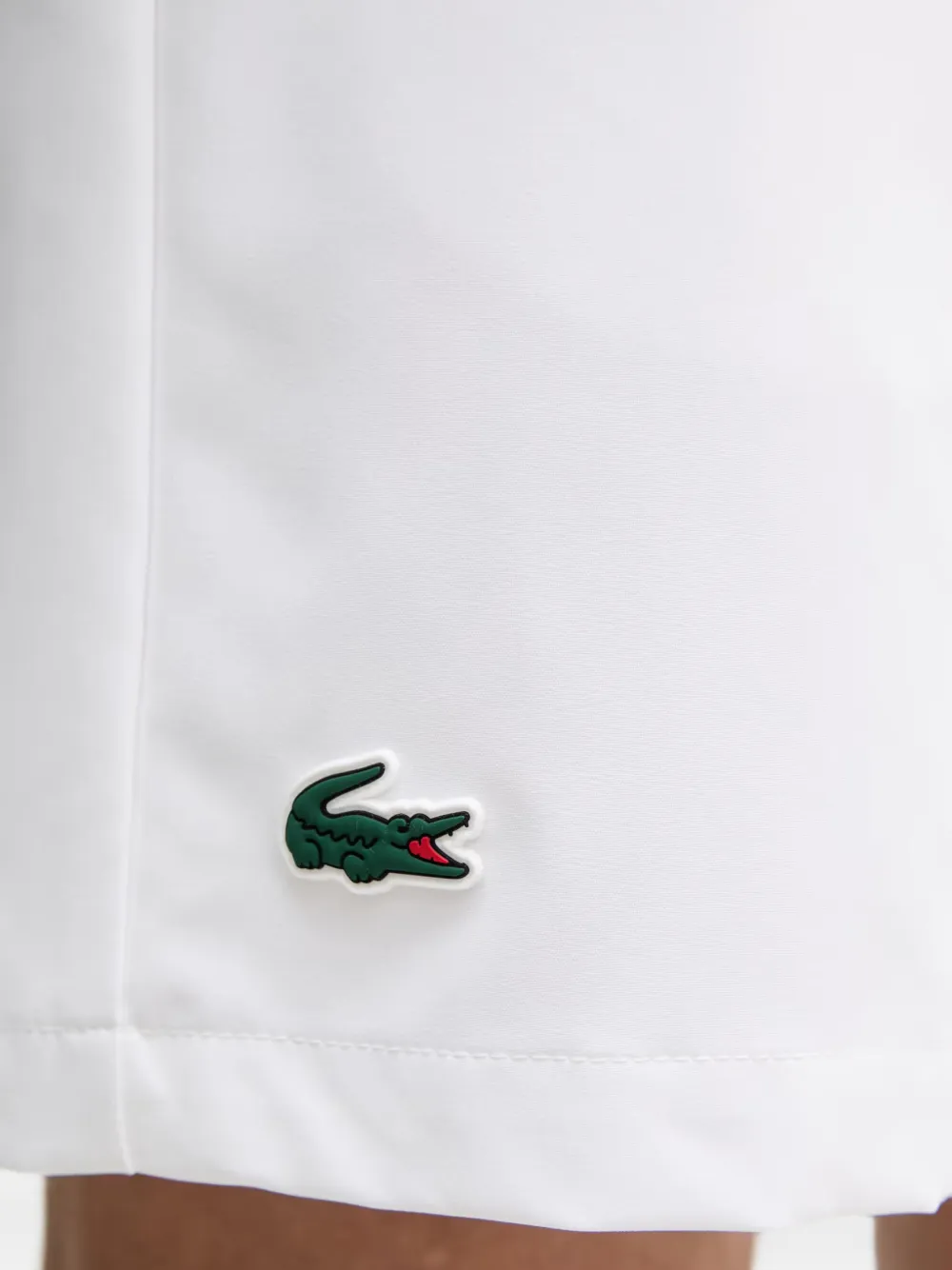 Lacoste Shorts met logopatch Wit