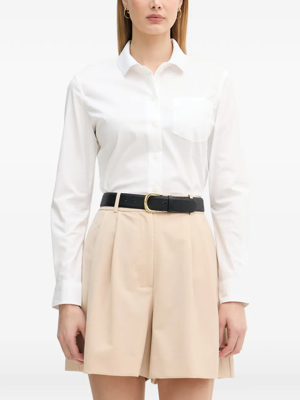 Lacoste chest-pocket shirt - Bianco