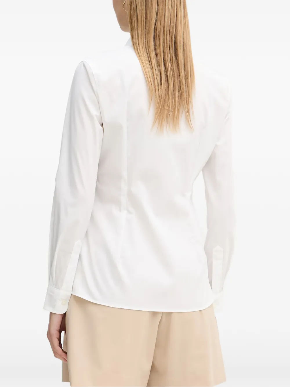 Lacoste Overhemd met borstzak Wit