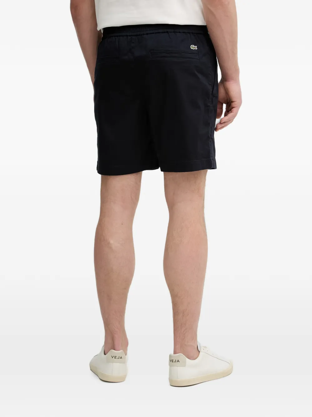 Lacoste Shorts met logopatch Blauw