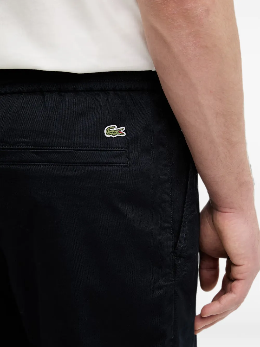 Lacoste Shorts met logopatch Blauw