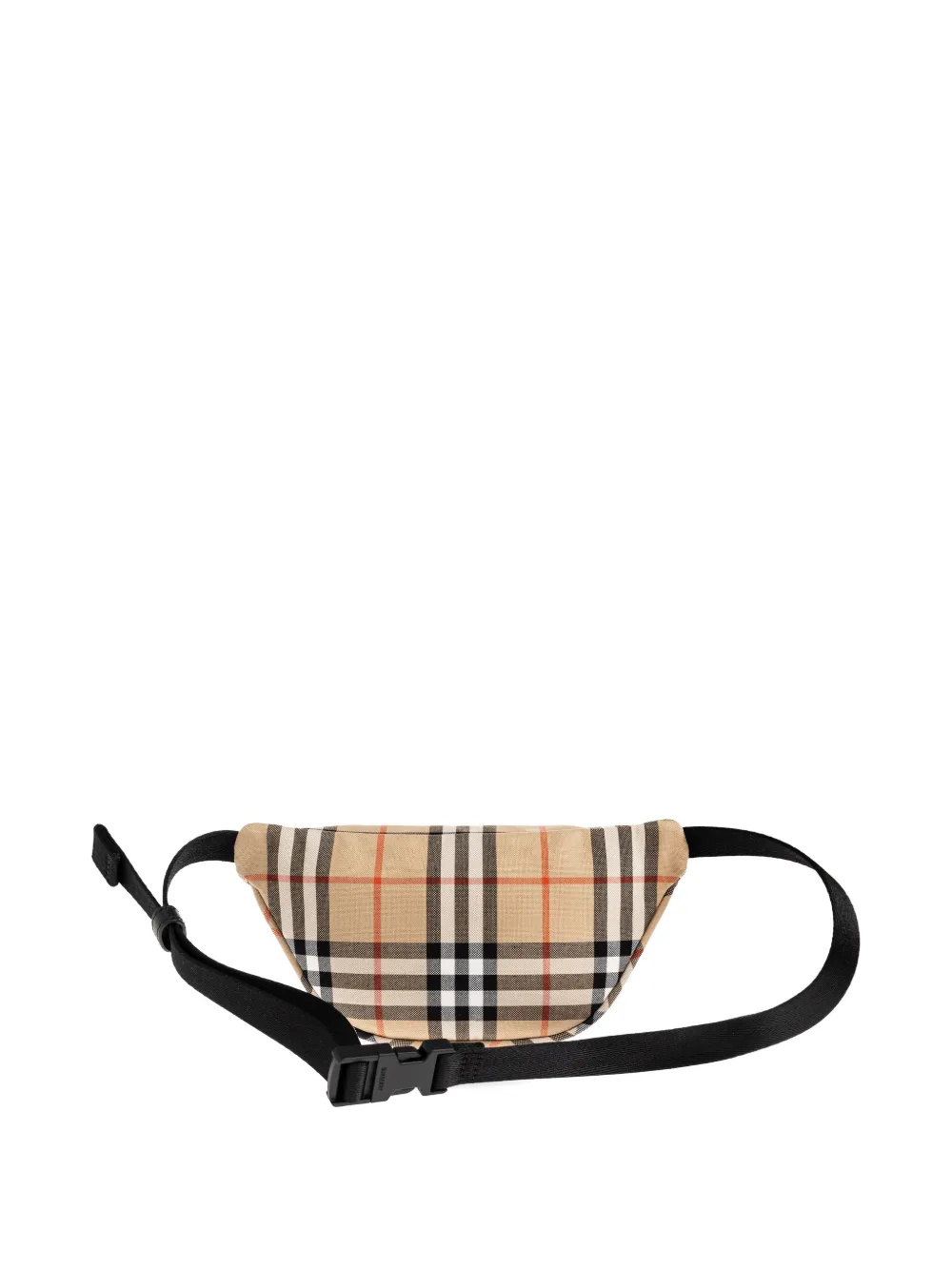 Burberry Kids check-pattern bear-patch belt bag - Toni neutri