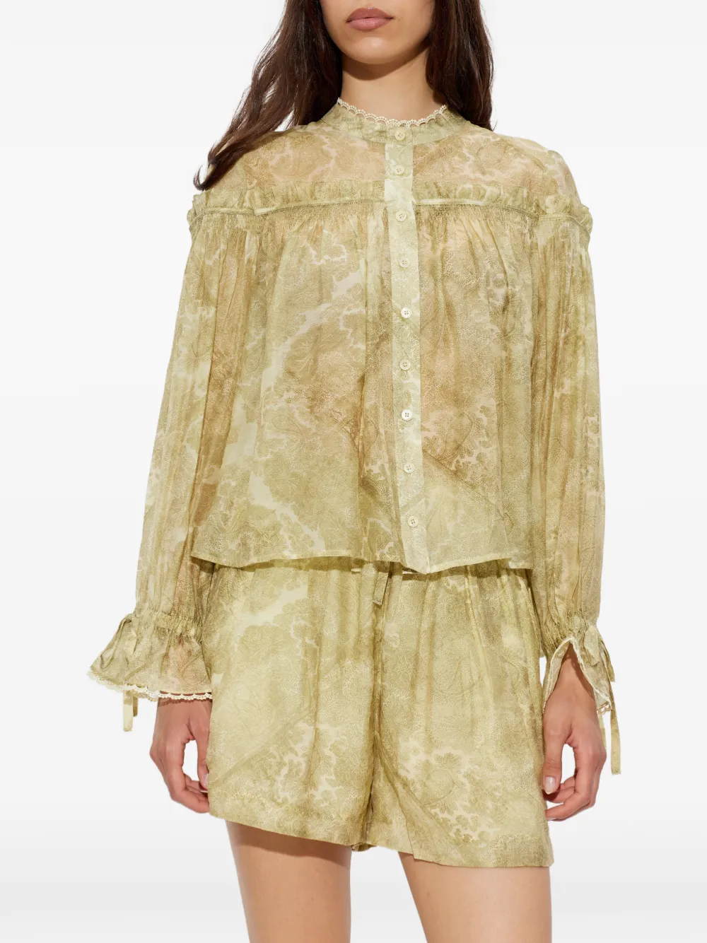  Allsaints Camisa Delphine - Verde 