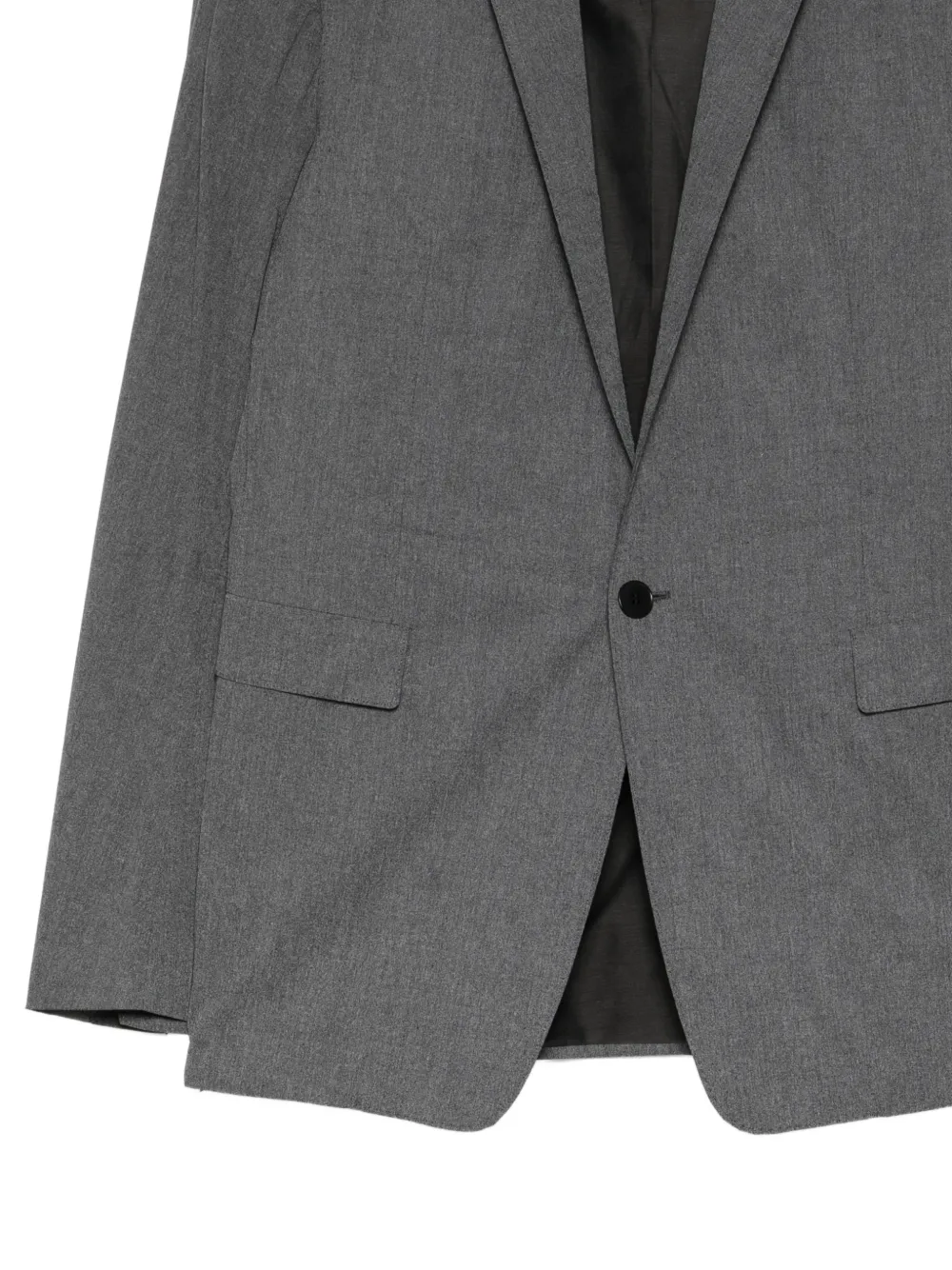 Deepti Reflecterende button-up blazer Grijs