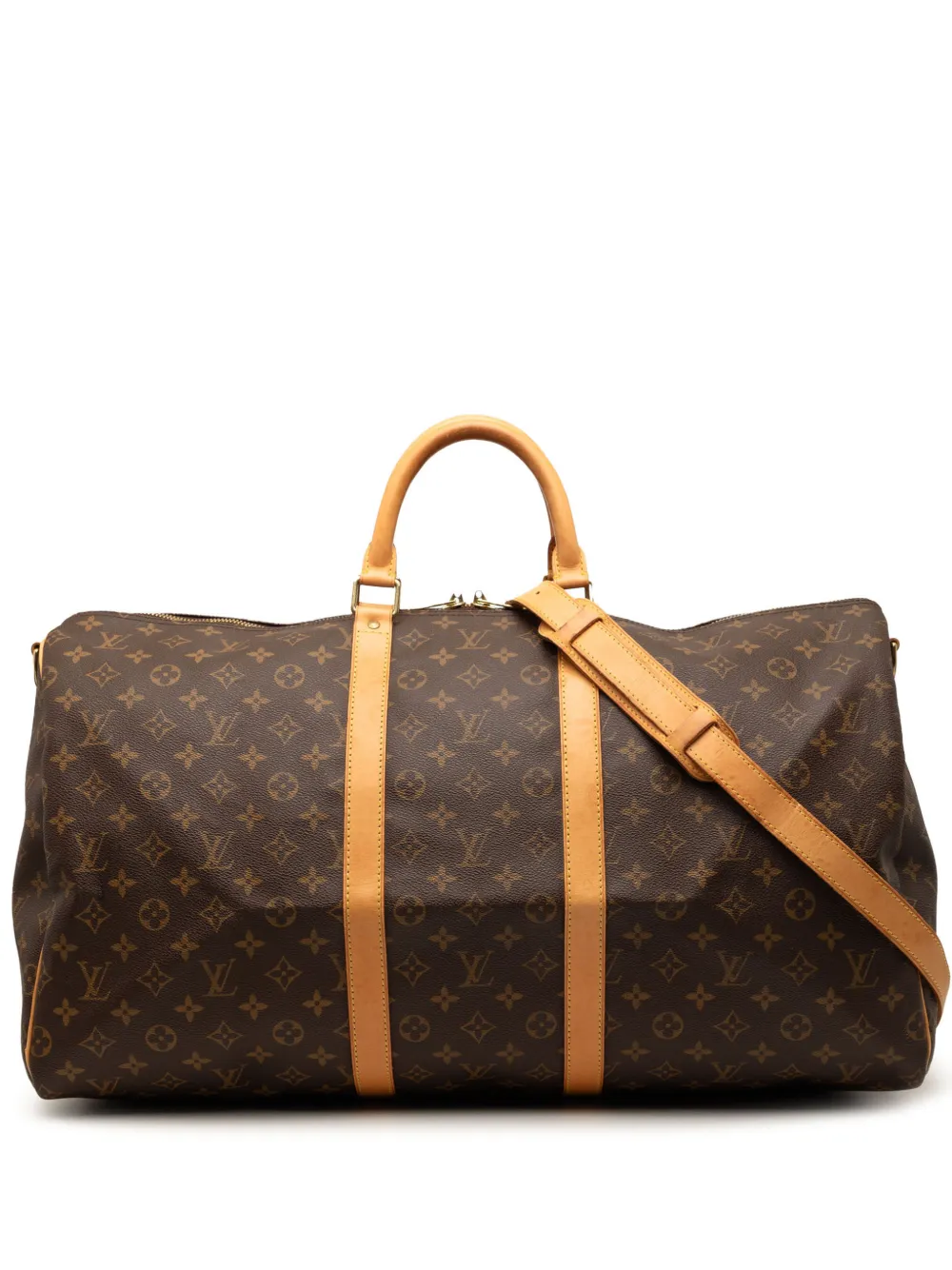 Louis Vuitton Pre-Owned 2000 Monogram Keepall Bandouliere 55 travel bag - Marrone