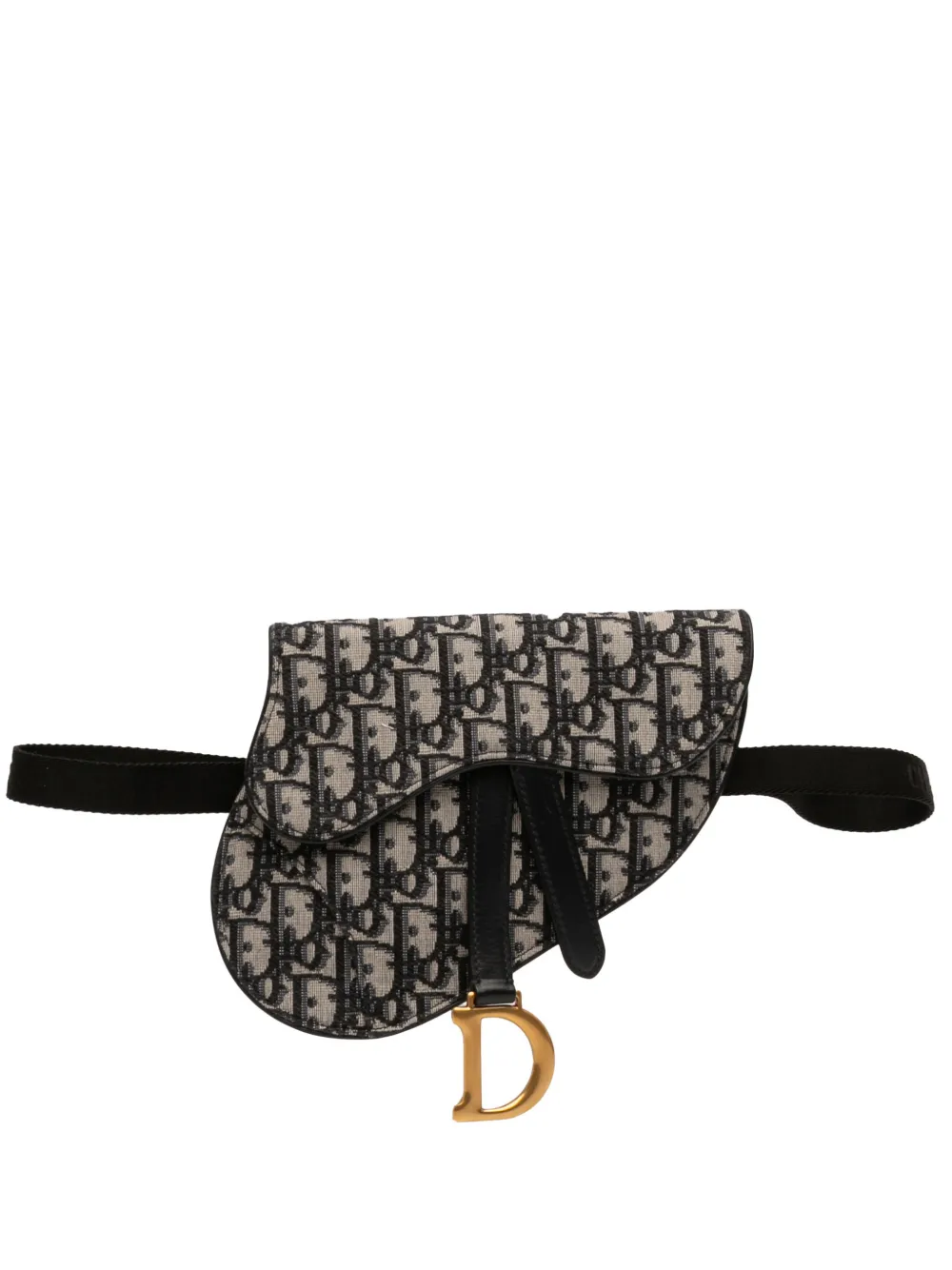 Christian Dior Pre-Owned 2020 Oblique Canvas Saddle belt bag - Blu