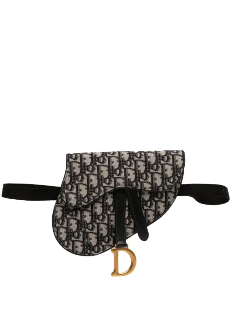 Christian Dior Pre-Owned 2020 Oblique Canvas Saddle belt bag