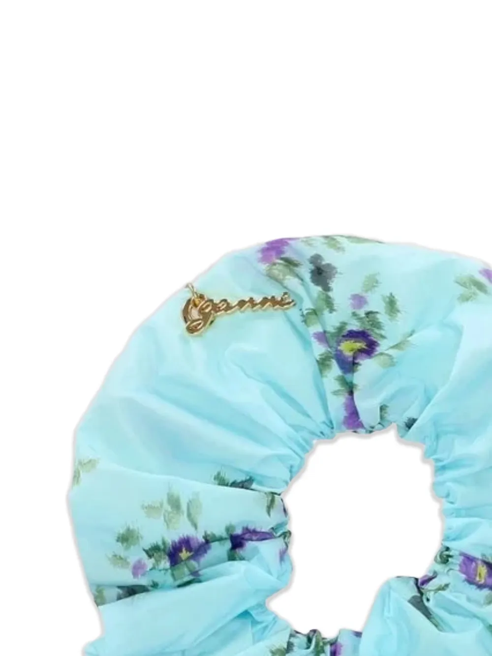  Ganni Coletero Con Estampado Floral - Azul 