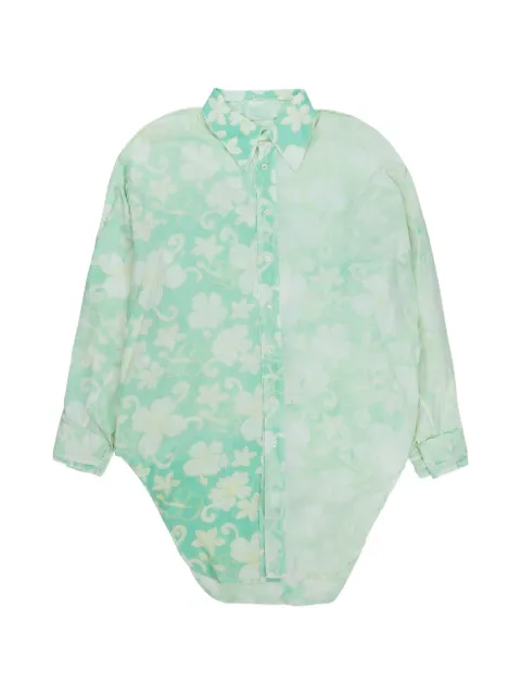 Edward Cuming floral-print bleached dress