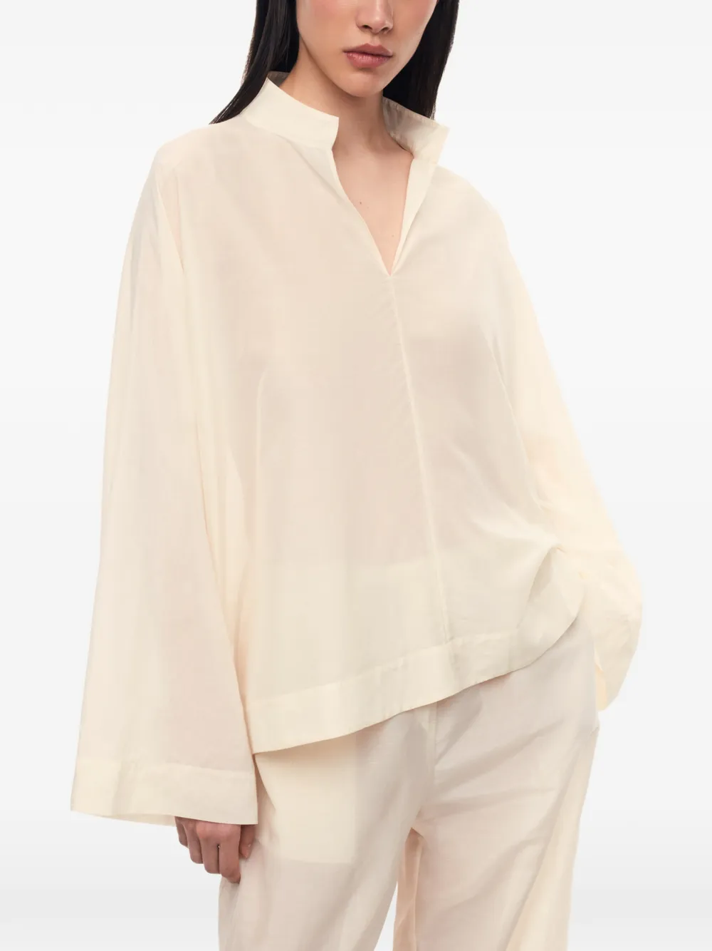 12 STOREEZ Marrakesh blouse met wijde mouwen Wit