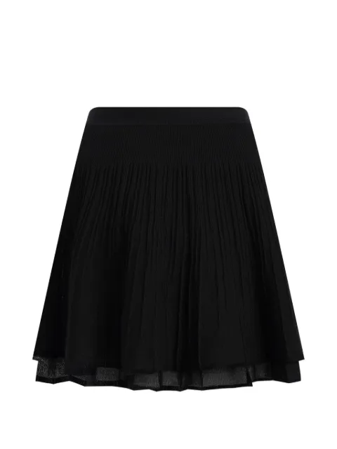 12 STOREEZ falda corta de encaje con pliegues