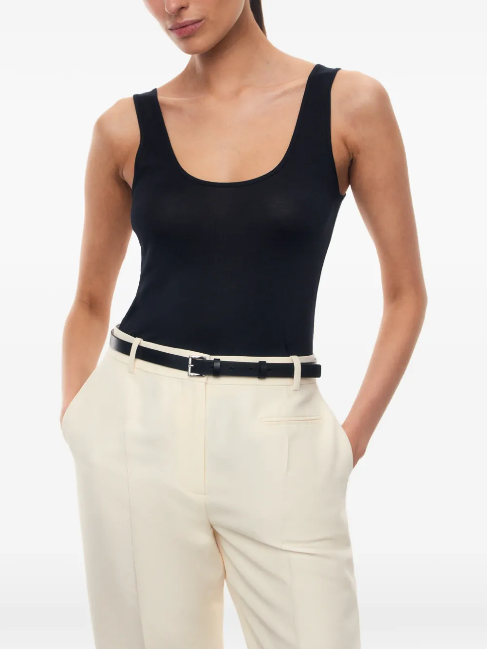 12 STOREEZ Cassiopeia zijden top Zwart