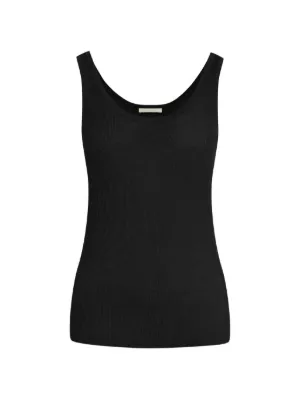 Baserange Heart Tank Top | Black | FARFETCH RO