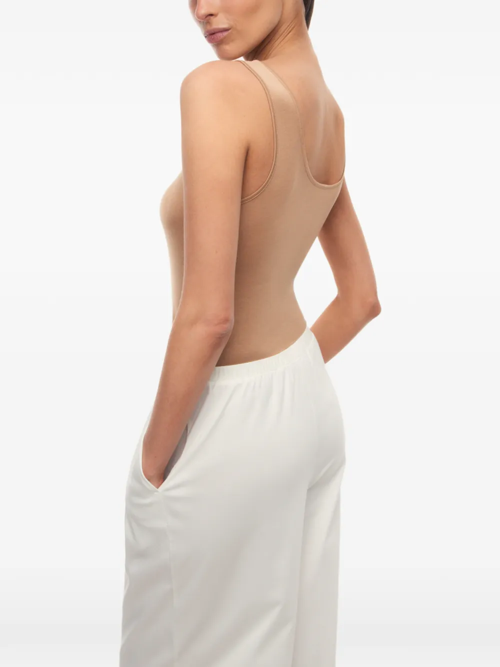 12 STOREEZ Cassiopeia zijden top Beige