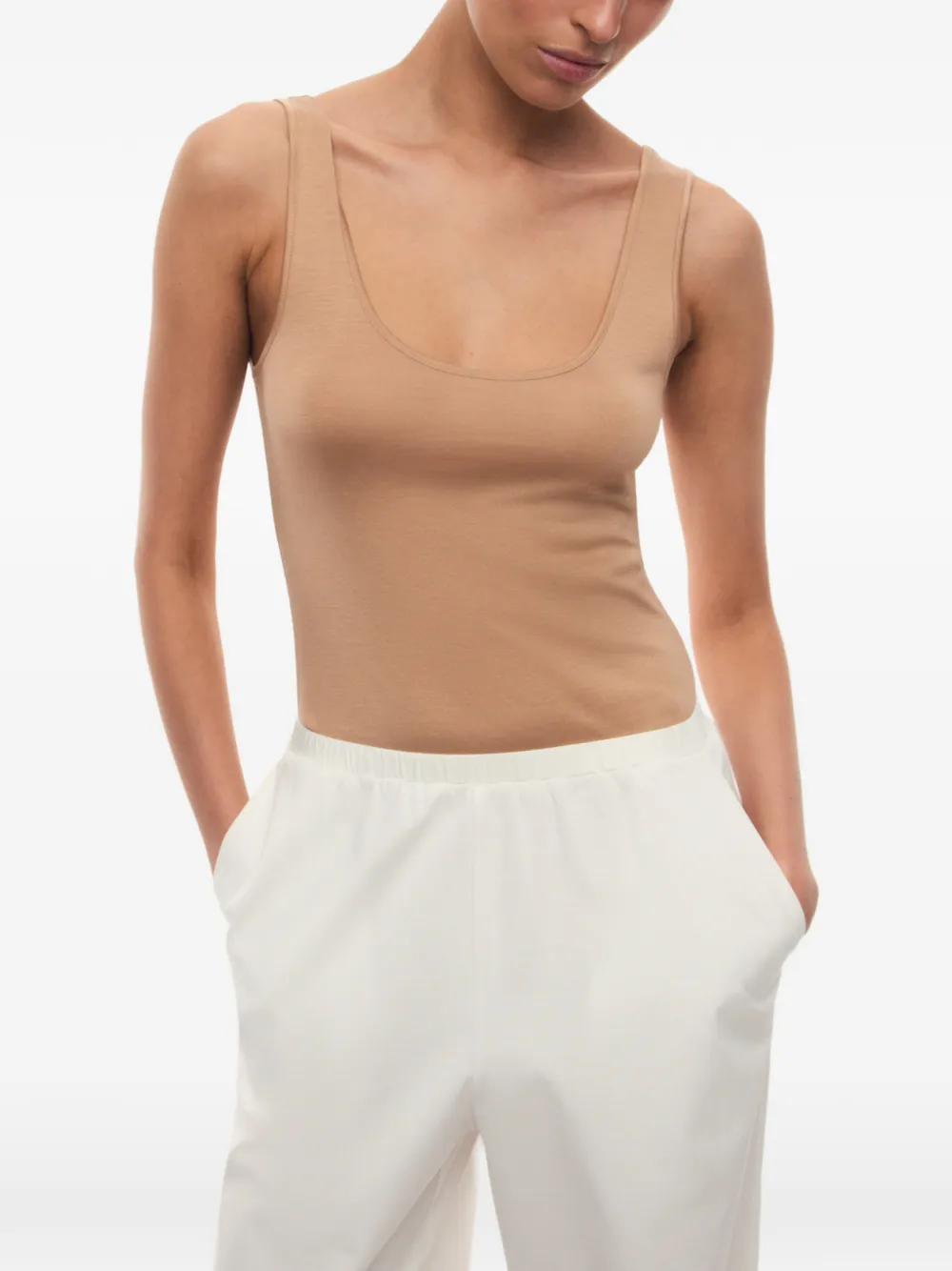 12 STOREEZ Cassiopeia zijden top Beige