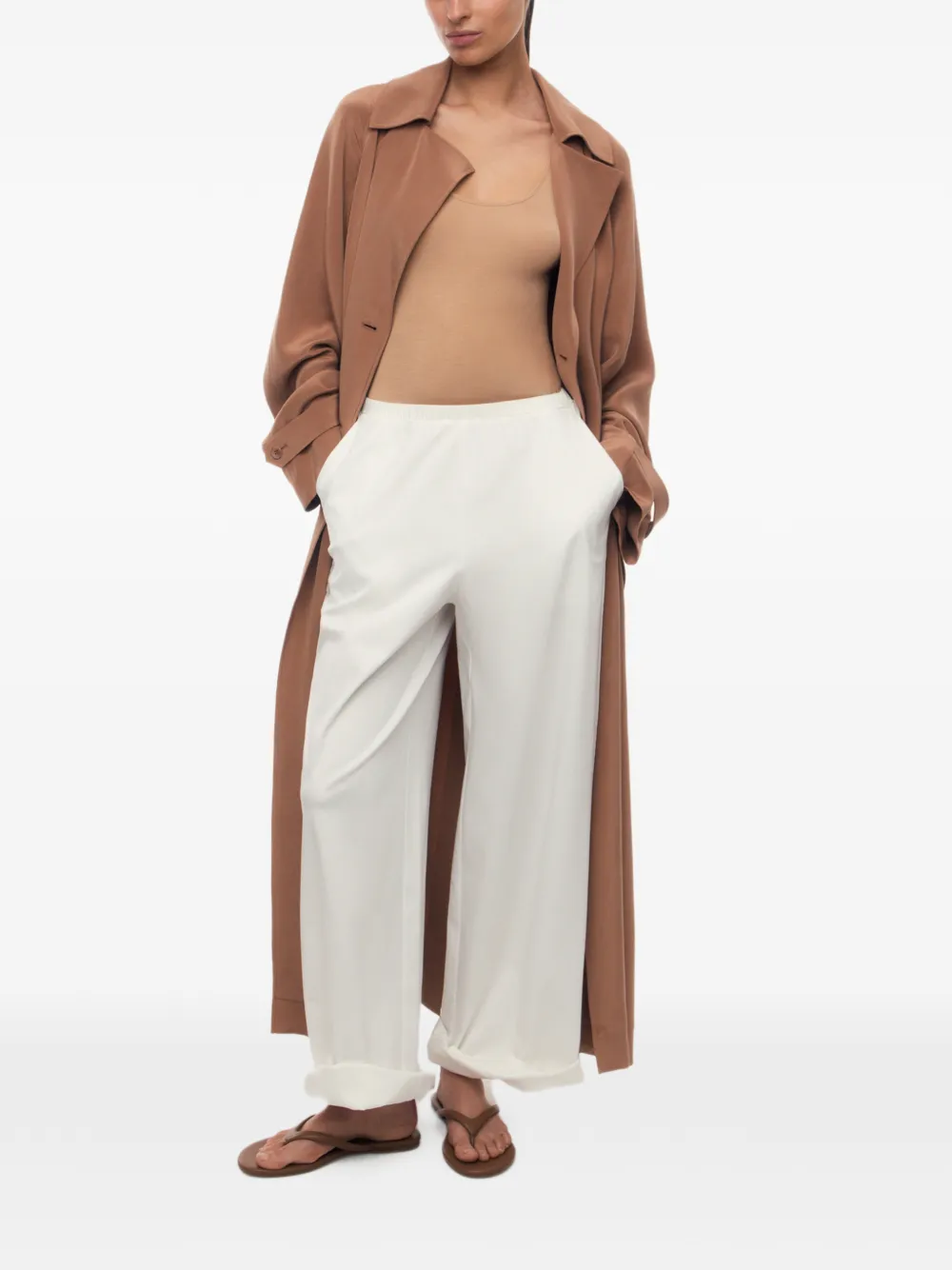 12 STOREEZ Cassiopeia zijden top Beige