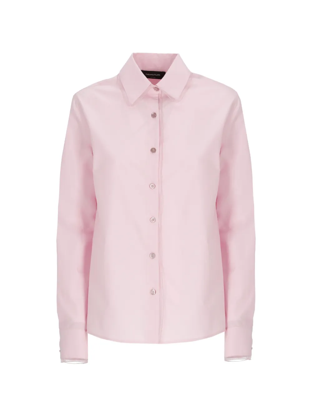 Fabiana Filippi long-sleeved poplin shirt - Rosa