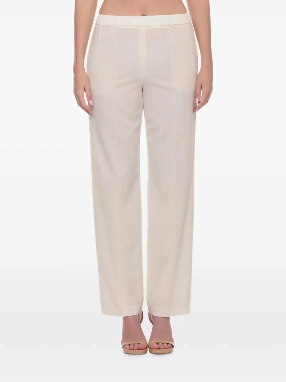 Fabiana Filippi Gubbio broek met elastische taille Wit