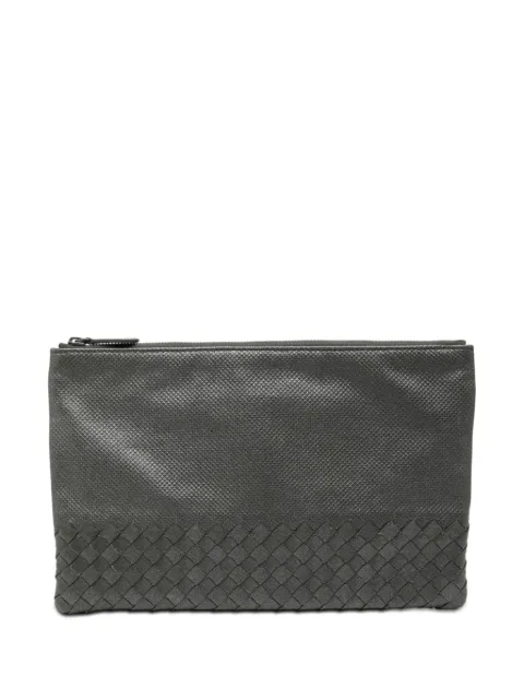 Bottega Veneta Pre-Owned 2012-2026 Intrecciato Trimmed Leather clutch bag