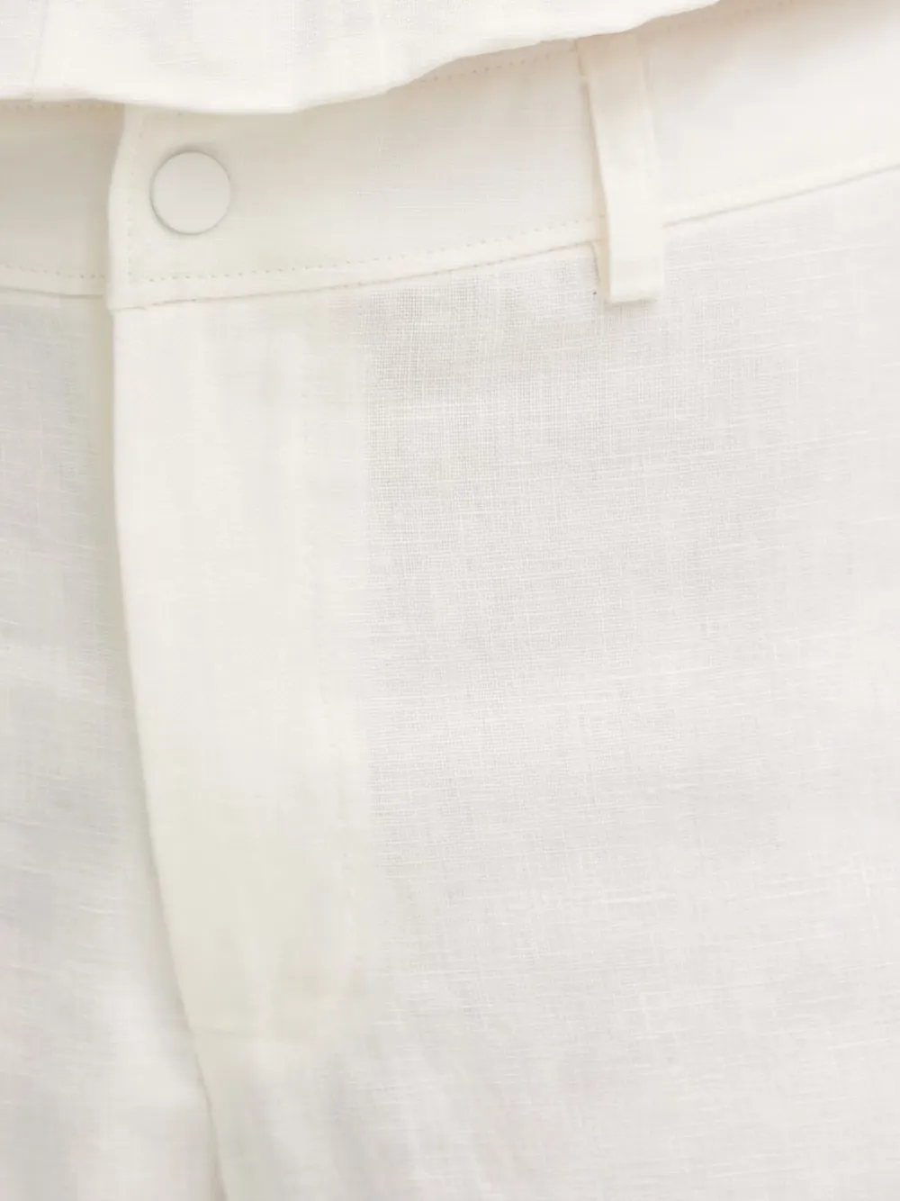 Bardot Serafina mid-waist broek met wijde pijpen Wit