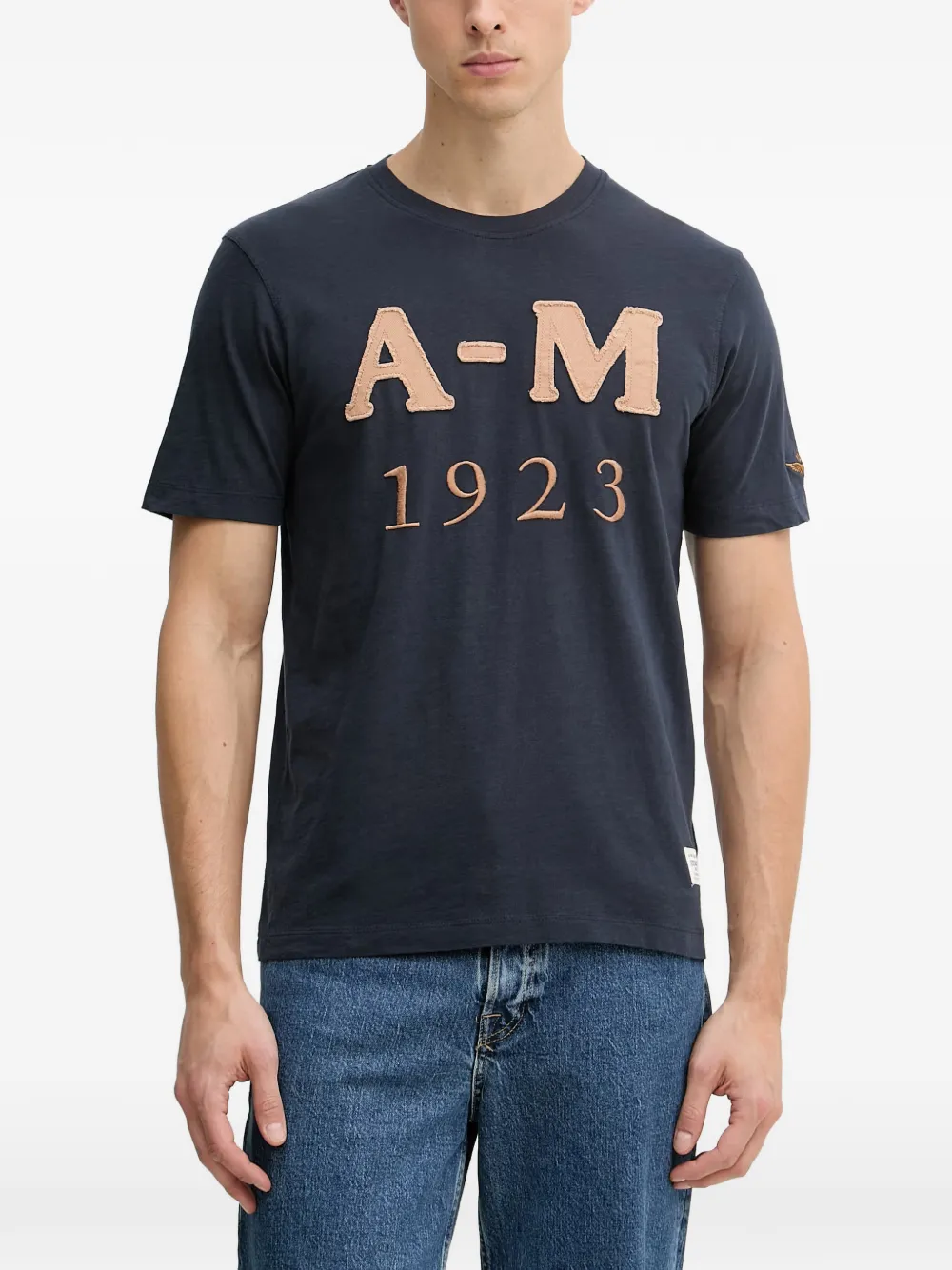 Aeronautica Militare appliqué embroidered T-shirt