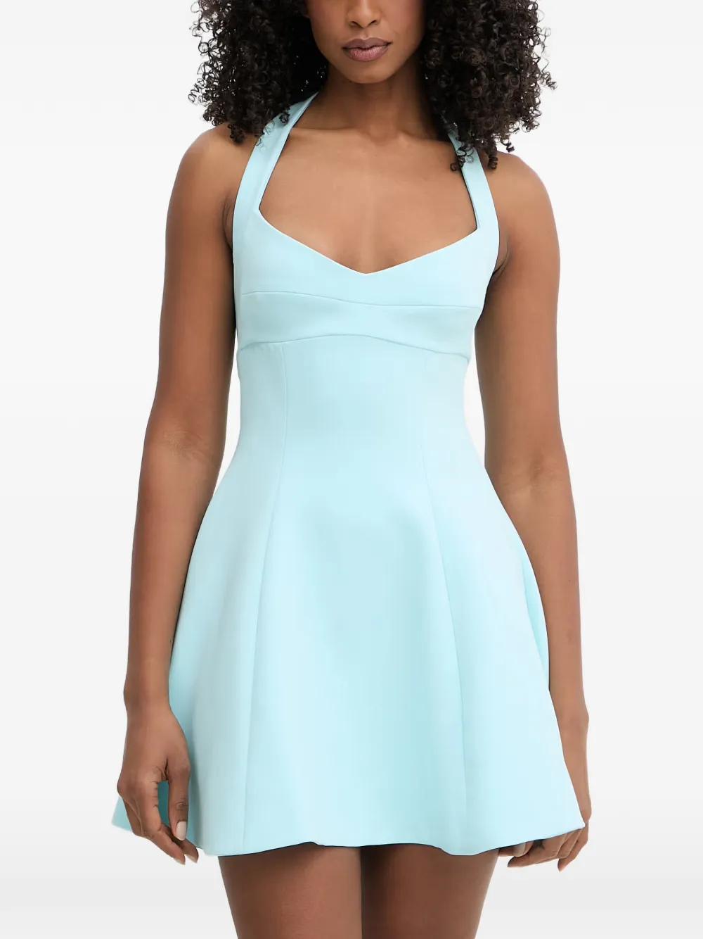 Bardot Deserae halterneck flared mini dress