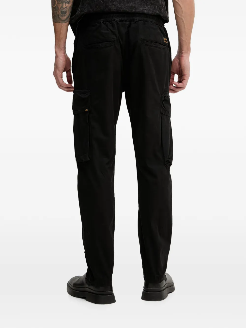 Alpha Industries Cargo broek met trekkoord Zwart
