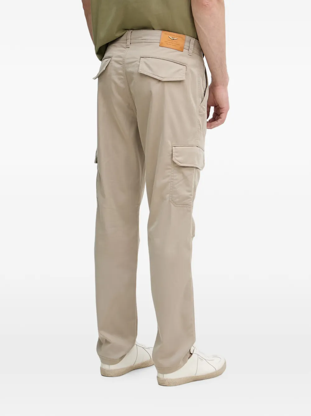 Aeronautica Militare Trainingsbroek met geborduurd logo Beige