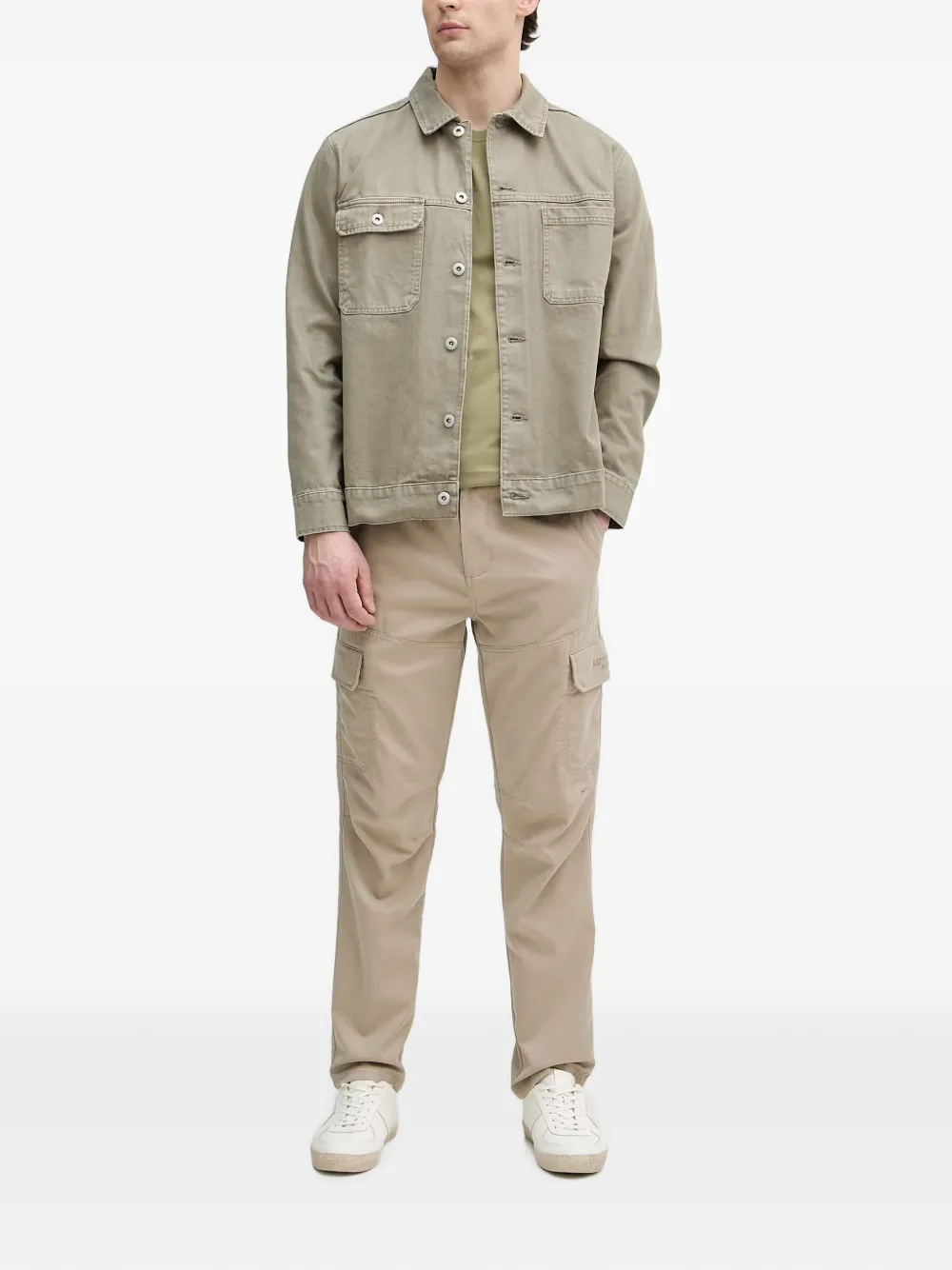 Aeronautica Militare Trainingsbroek met geborduurd logo Beige