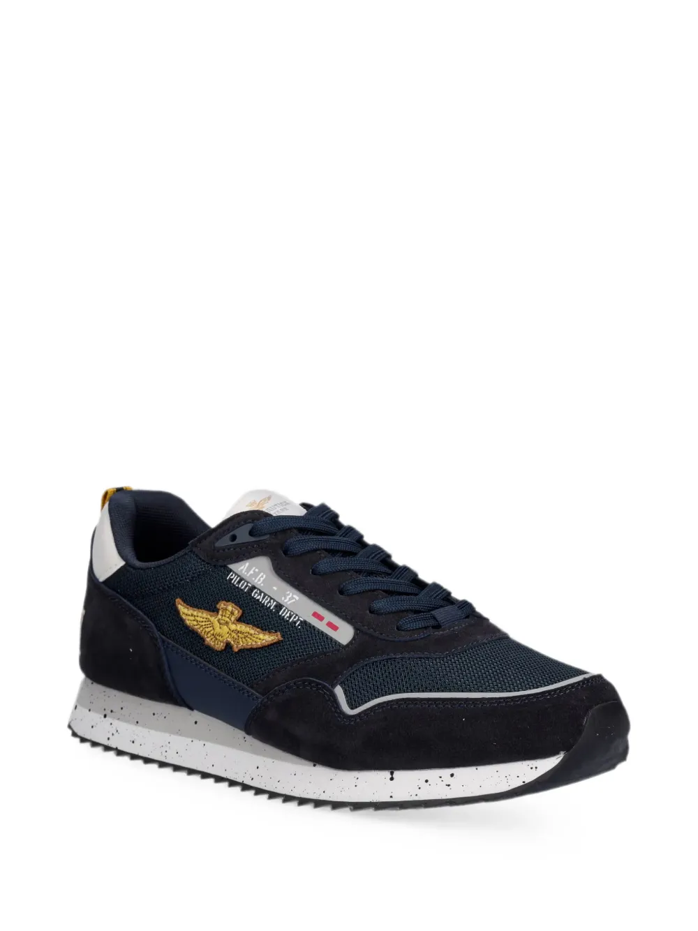 Aeronautica Militare Sneakers met borduurwerk Blauw