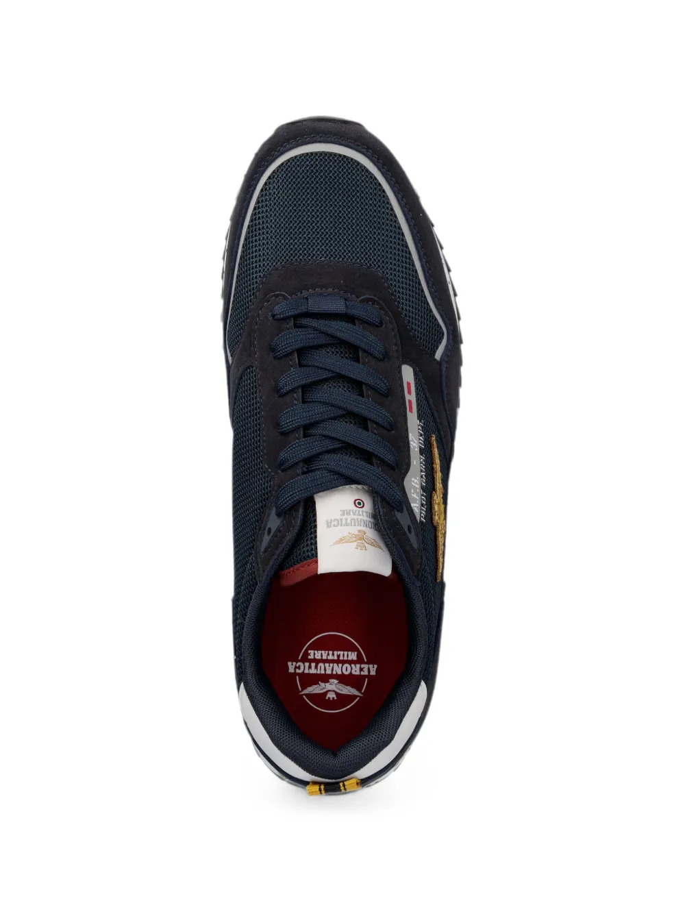 Aeronautica Militare Sneakers met borduurwerk Blauw